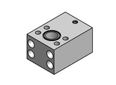 SAE Elbow Flange With Gauge Port